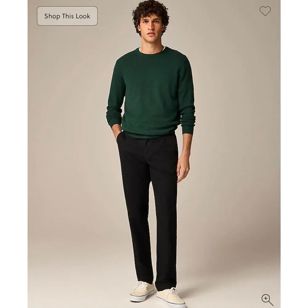 J. Crew 770 Straight-fit stretch chino pant in Black NWT size 38/32